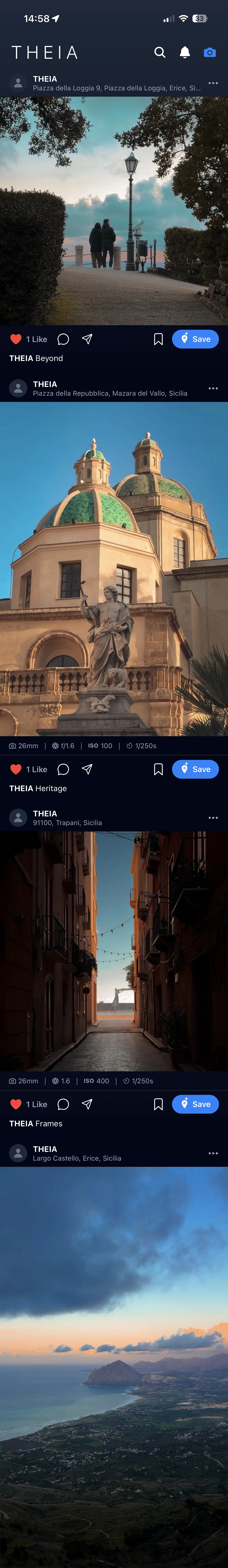 Theia App Feed Demo